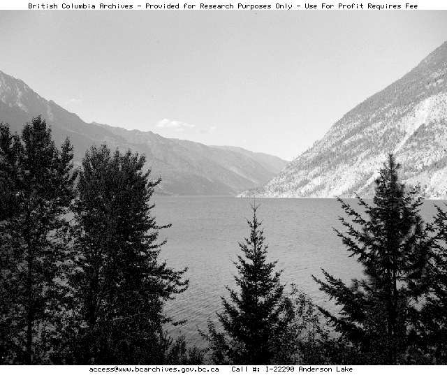 BC Archives # I-22290, Anderson Lake