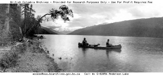BC Archives # G-02056, Anderson Lake,  1920s