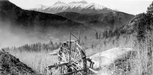 BC Archives # D-07821: The Old Arrastra with Sloan Range in background