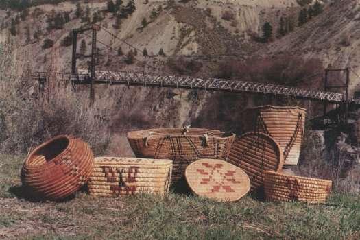 Stll'atl'imx Indian Baskets, photo: local postcard