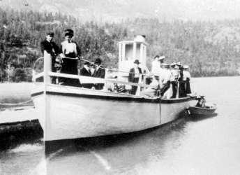 BC Archives # D-03146 SS Britannia which became the last steamboat on Seton Lake