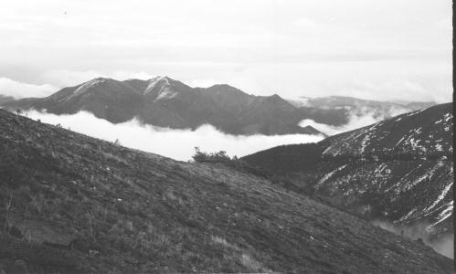 Hunters in high alpine country in the Bridge River country