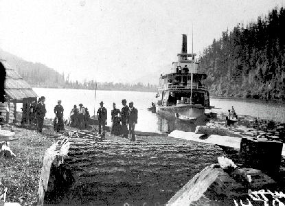 BC Archives # A-00684, the SS Transfer at Port Douglas, Jun 2 1895
