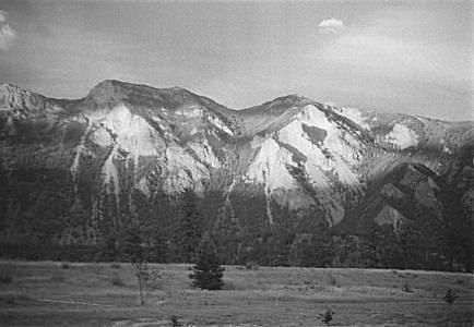 Fountain Ridge from Cayoosh Creek, photo Mike Cleven 1996
