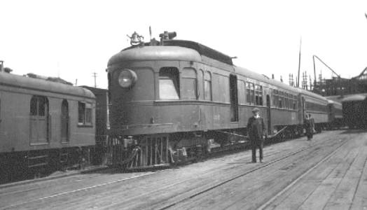 BC Archives # F-06381 - PGE Gascar at Lillooet, passenger coaches
