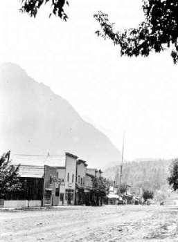 BC Archives # H-01006 Lillooet, Main Street The Golden Mile 1914