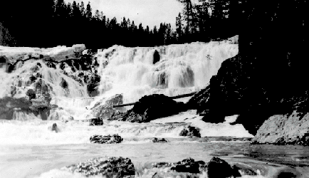 BC Archives # I-52574, Lajoie Falls nr. Gold Bridge, before hydroelectric development