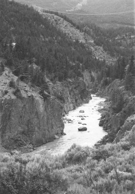 View of Lower Canyon of the Bridge River, 1996 Photo: Mike Cleven