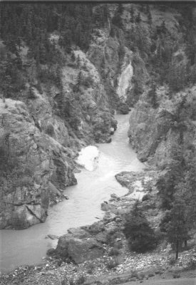 View of Lower Canyon of the Bridge River, 1996 Photo: Mike Cleven