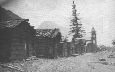St. Mary's at Nkiat under construction, 1890s, Photo prob. A.W.A. Phair