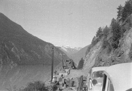 View from Gas Car along Seton Lake (E. Cleven photo)