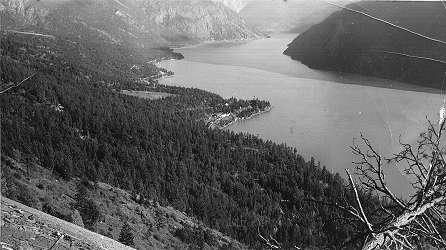 BC Archives # I-20553: Seton House, Shalalth (from lake)