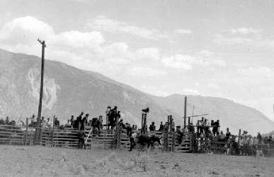 BC Archives # B-02677, Lillooet Stampede