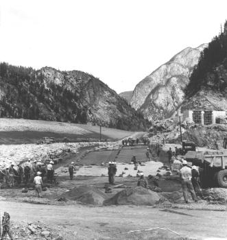 Terzaghi Dam under construction (Roozeboom Photo?).