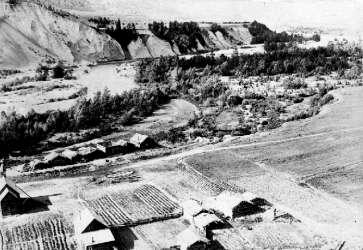 BC Archives # A-03547 Cayoosh Creek Tobacco Farm, Lillooet 1890s