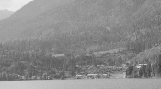 Bridge River townsite from offshore